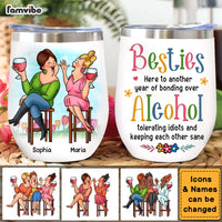 Personalized Gift For Friends Another Year Of Bonding Wine Tumbler 26385 thumb 1