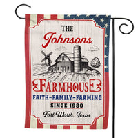 Personalized Gift For Family Farmhouse Faith Family Farming Flag 26389 thumb 1