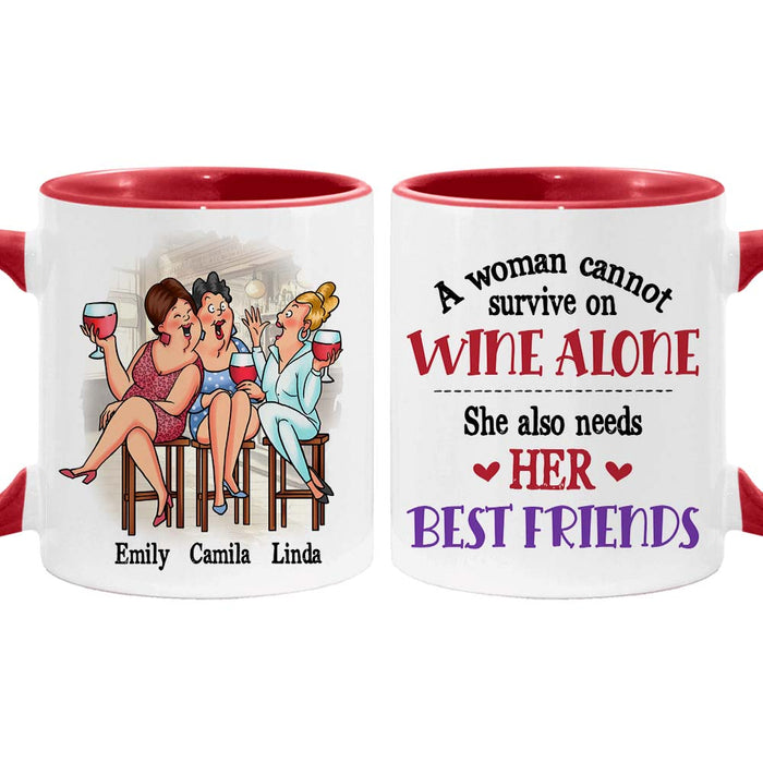 Personalized Gift For Senior Friends Wine Friends Mug 26390 1