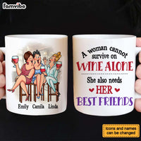 Personalized Gift For Senior Friends Wine Friends Mug 26390 thumb 1