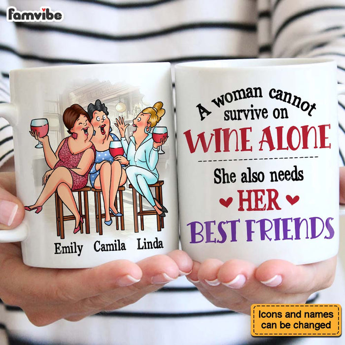 Personalized Gift For Senior Friends Wine Friends Mug 26390 1