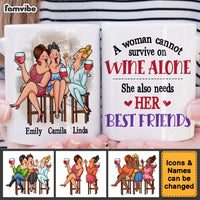 Personalized Gift For Senior Friends Wine Friends Mug 26390 thumb 1