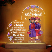Personalized Gifts For Senior Friends Old Friends Smile A Lot More Plaque LED Lamp Night Light 26395 thumb 1