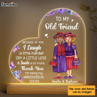 Personalized Gifts For Senior Friends Old Friends Smile A Lot More Plaque LED Lamp Night Light 26395 thumb 1