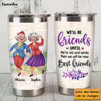 Personalized Gift for Friends We're Old And Senile Dancing Ladies Steel Tumbler 26116 26399 thumb 1