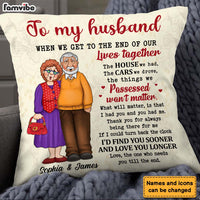 Personalized Gift For Husband Wife Old Couple I Had You Pillow 26400 thumb 1