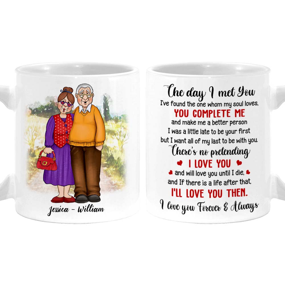 Personalized Gift For Husband Wife Couple The Day I Met You Mug 26401 Primary Mockup