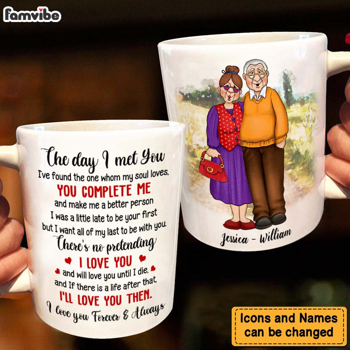 Personalized Gift For Husband Wife Couple The Day I Met You Mug 26401