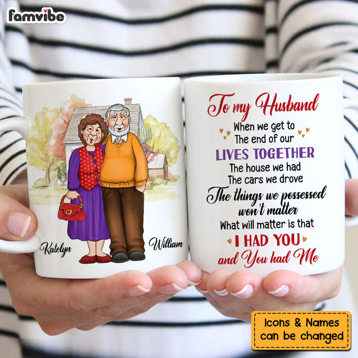 Personalized Gift For Husband Wife Old Couple I Had You Mug 26402 1