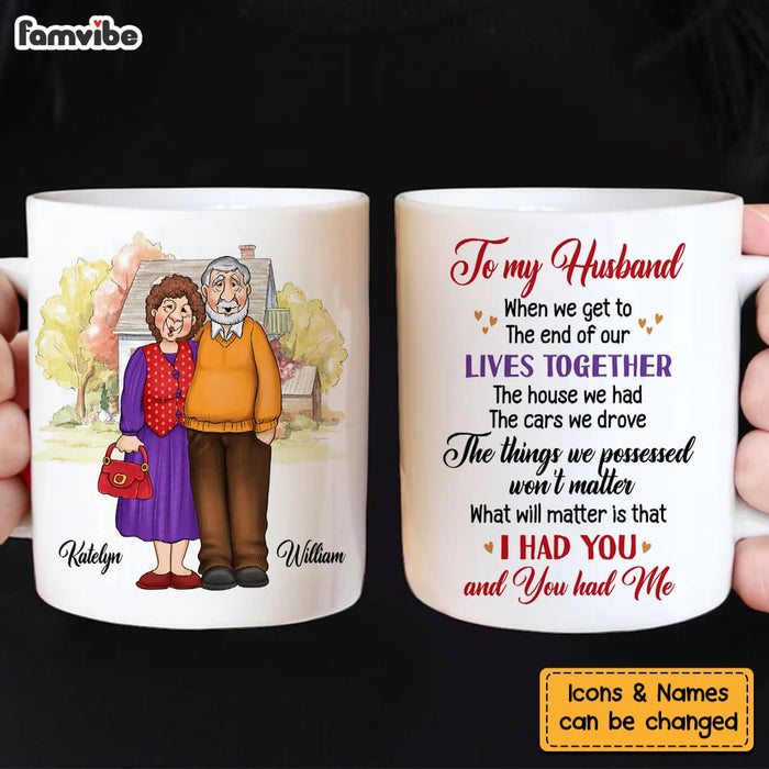 Personalized Gift For Husband Wife Old Couple I Had You Mug 26402 1