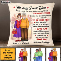 Personalized Gift For Husband Wife Couple The Day I Met You Pillow 26403 thumb 1