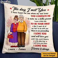 Personalized Gift For Husband Wife Couple The Day I Met You Pillow 26403 thumb 1