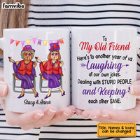 Personalized Gifts For Senior Friends Old Ladies Here's To Another Year Of Us Mug 26404 thumb 1
