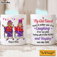 Personalized Gifts For Senior Friends Old Ladies Here's To Another Year Of Us Mug 26404 thumb 1