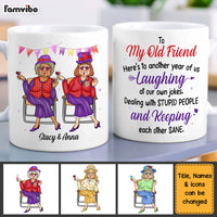 Personalized Gifts For Senior Friends Old Ladies Here's To Another Year Of Us Mug 26404 thumb 1