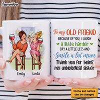 Personalized Gift For Friends Thank You Unbiological Sister Mug 26407 thumb 1