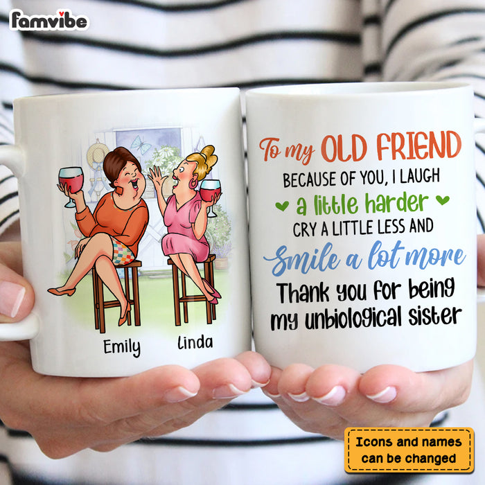 Personalized Gift For Friends Thank You Unbiological Sister Mug 26407 1