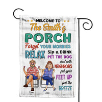 Personalized Gift For Family Porch Feel The Breeze Flag 26408 thumb 1