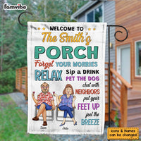 Personalized Gift For Family Porch Feel The Breeze Flag 26408 thumb 1