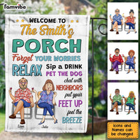Personalized Gift For Family Porch Feel The Breeze Flag 26408 thumb 1
