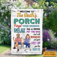 Personalized Gift For Family Porch Feel The Breeze Flag 26408 thumb 1