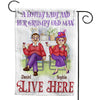 Personalized Gift For Couple A Lovely Lady And Her Old Man Live Here Flag 26411 1