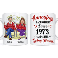 Personalized Anniversary Gift For Husband Wife Couple Annoying Each Other Since Mug 26412 thumb 1