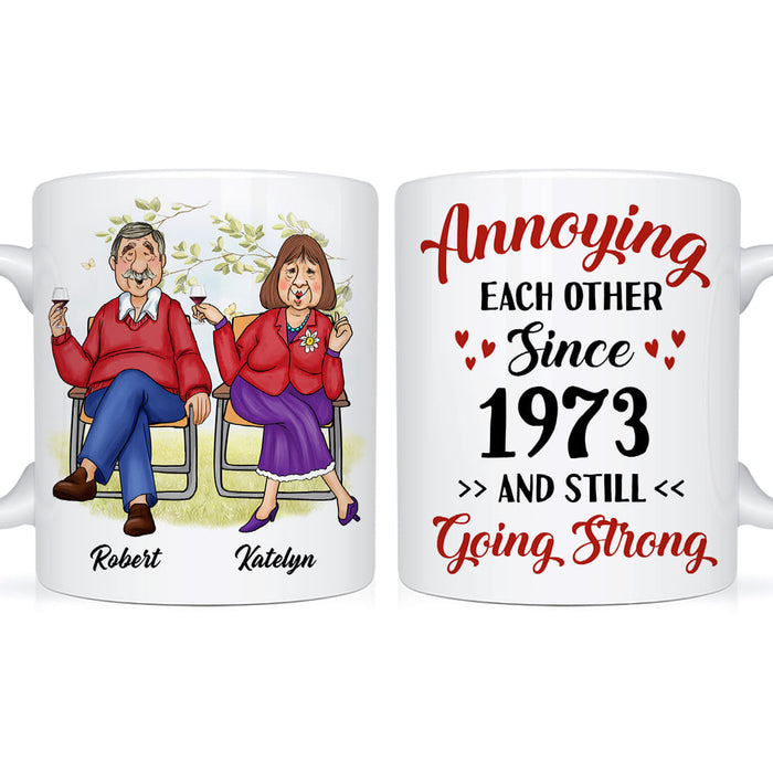 Personalized Anniversary Gift For Husband Wife Couple Annoying Each Other Since Mug 26412 1