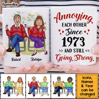 Personalized Anniversary Gift For Husband Wife Couple Annoying Each Other Since Mug 26412 thumb 1
