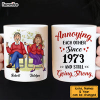 Personalized Anniversary Gift For Husband Wife Couple Annoying Each Other Since Mug 26412 thumb 1