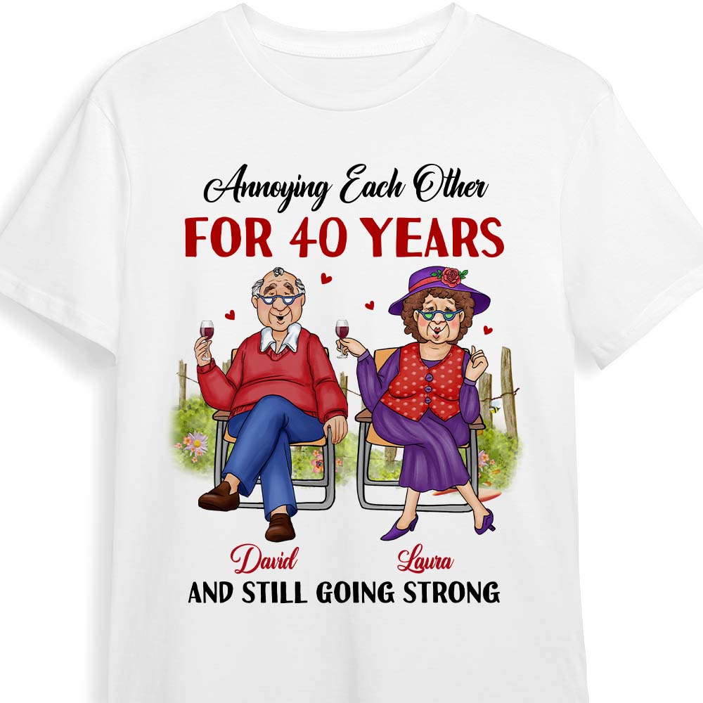 Personalized Anniversary Gift For Husband Wife Couple Annoying Each Other Since Shirt Hoodie Sweatshirt 26414 Primary Mockup