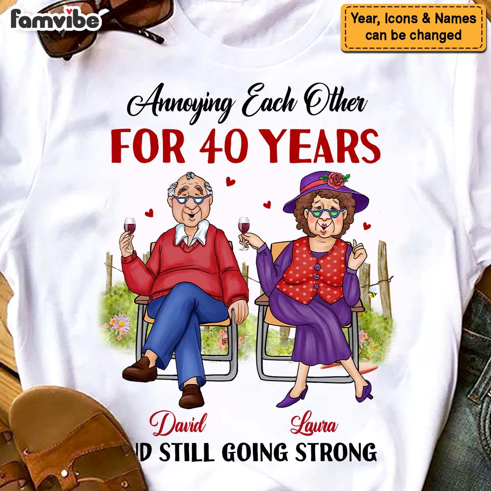 Personalized Anniversary Gift For Husband Wife Couple Annoying Each Other Since Shirt Hoodie Sweatshirt 26414 Primary Mockup
