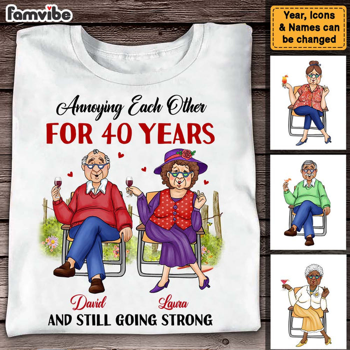 Personalized Anniversary Gift For Husband Wife Couple Annoying Each Other Since Shirt - Hoodie - Sweatshirt 26414 1