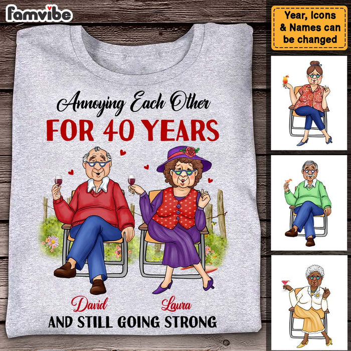 Personalized Anniversary Gift For Husband Wife Couple Annoying Each Other Since Shirt - Hoodie - Sweatshirt 26414 1