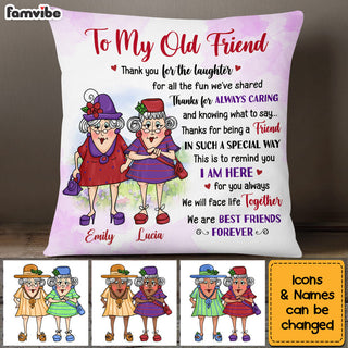 Personalized Gifts For Senior Friends Old Ladies Pillow 26418 Primary Mockup