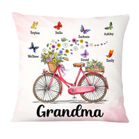 Personalized Gift for Grandma Bicycle With Flowers Pillow 25288 26419 thumb 1