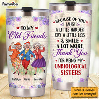 Personalized Gift for Friends Smile A Lot More Dancing Ladies Steel Tumbler 26145 26421 thumb 1
