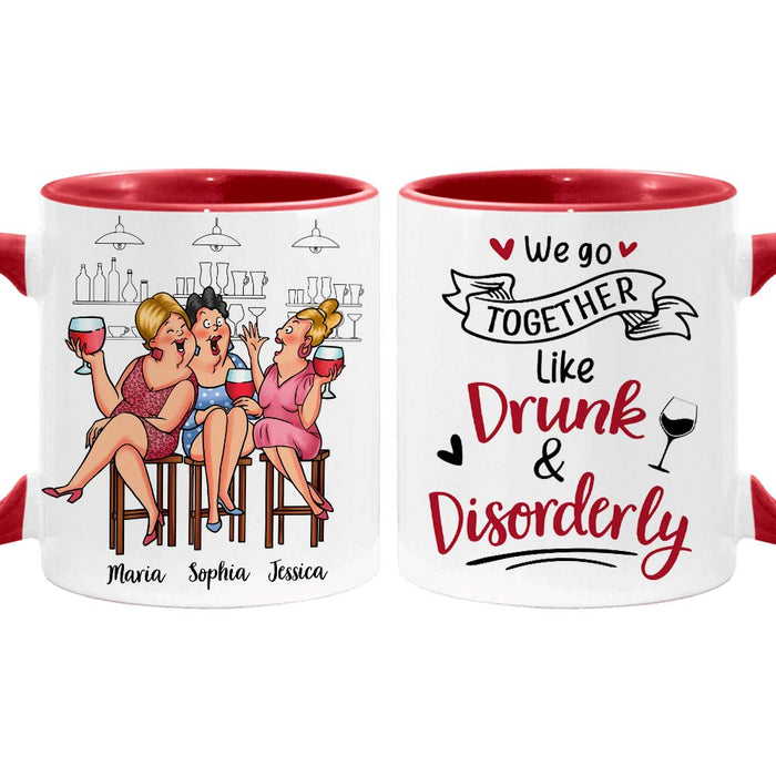 Personalized Gift For Senior Friends Drunk And Disorderly Mug 26427 1