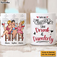 Personalized Gift For Senior Friends Drunk And Disorderly Mug 26427 thumb 1