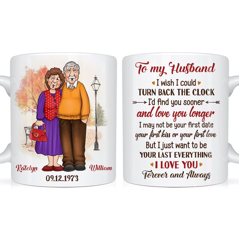 Personalized Wedding Anniversary Gifts For Old Couples Husband Wife Mug 26430 Primary Mockup