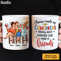 Personalized Gift for Friends Chance Made Us Coworkers Mug 26433 thumb 1