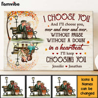 Personalized Gift For Old Couple I Choose You And I'll Choose You Canvas 26434 thumb 1