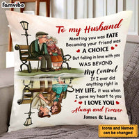 Personalized Gift For Husband Meeting You Was Fate Pillow 26437 thumb 1