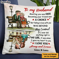 Personalized Gift For Husband Meeting You Was Fate Pillow 26437 thumb 1