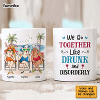 Personalized Gift For Senior Friends Drunk And Disorderly Friends Mug 26441 thumb 1