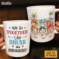 Personalized Gift For Senior Friends Drunk And Disorderly Friends Mug 26441 thumb 1