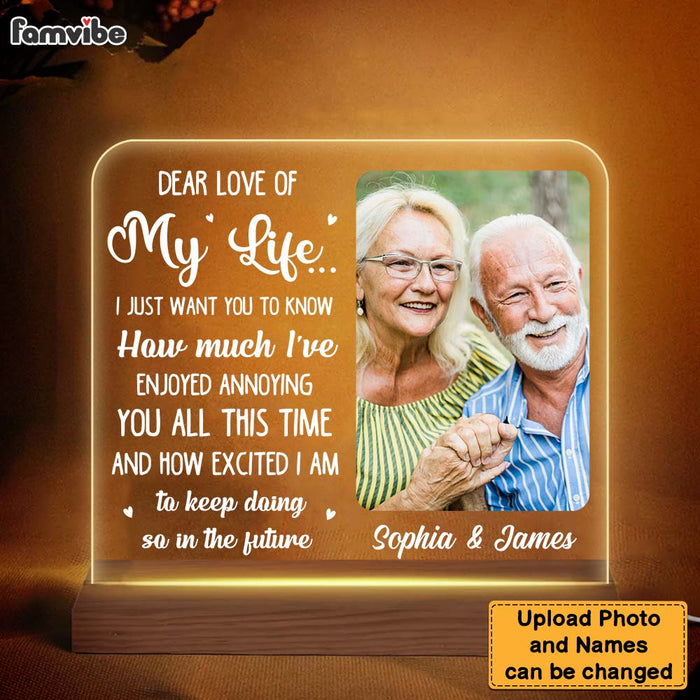 Personalized Gift for Old Couple Anniversary Plaque LED Lamp Night Light 26449 1