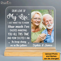 Personalized Gift for Old Couple Anniversary Plaque LED Lamp Night Light 26449 thumb 1