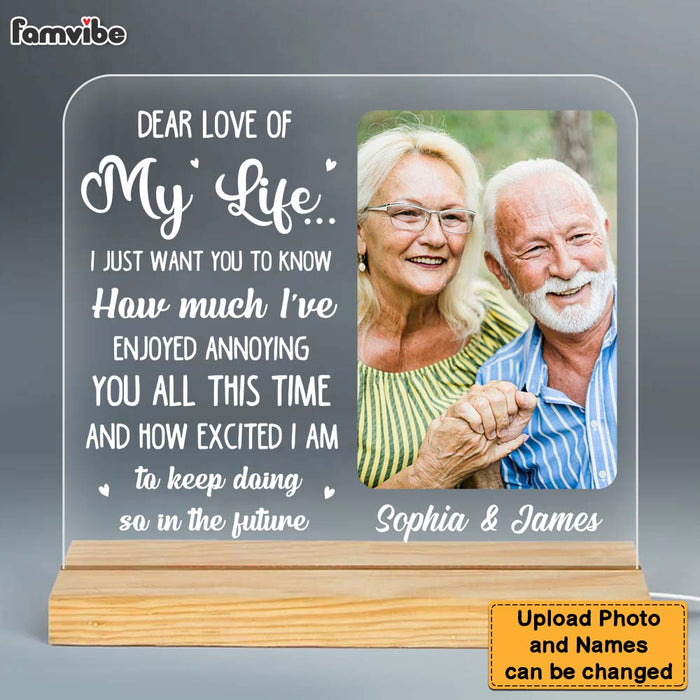 Personalized Gift for Old Couple Anniversary Plaque LED Lamp Night Light 26449 1
