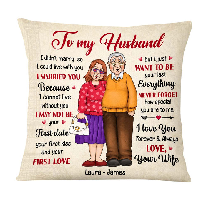 Personalized Gift For Husband I Married You Pillow 26451 1